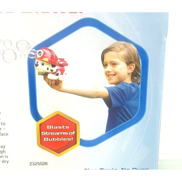 Paw Patrol Marshall Action Blast-Off Bubble Blower Nickelodeon No-Spill 6" Long - Picture 6 of 10